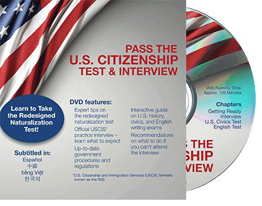 Pass the US Citizenship Test and Interview DVD